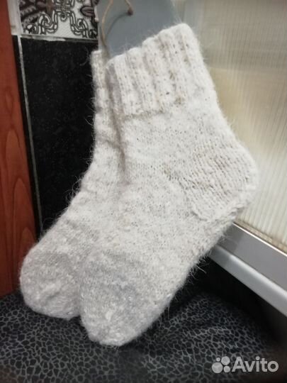 Шерстяные мужские носки, ручной работы