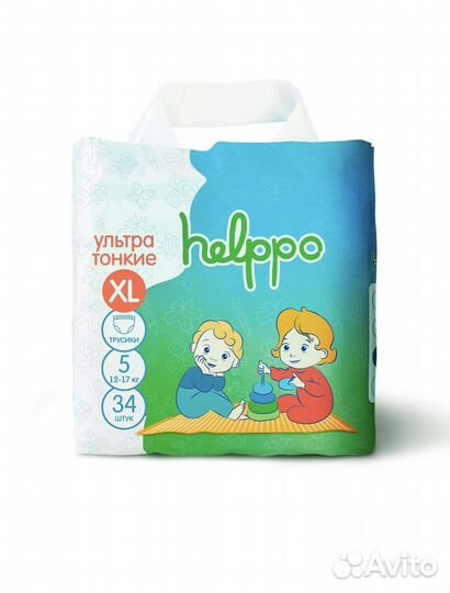 Подгузники трусики helppo 5