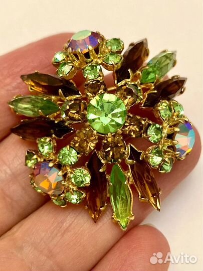 Брошь винтаж чехословакия