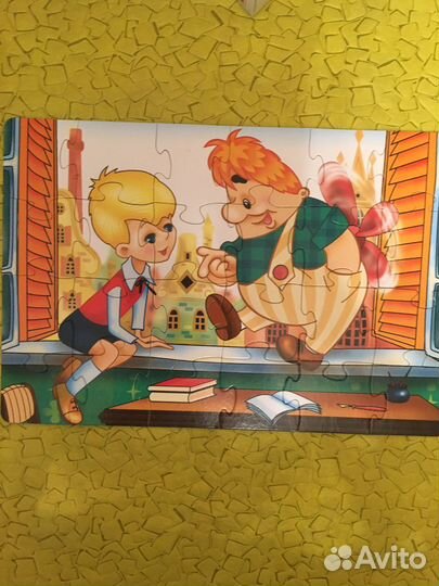 Пазлы и настольные игры с 3 лет б/у