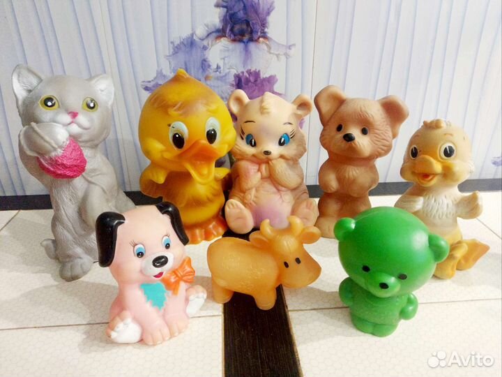 Резиновые игрушки СССР