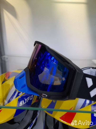 Очки для мотокросса эндуро WJL черно-синие