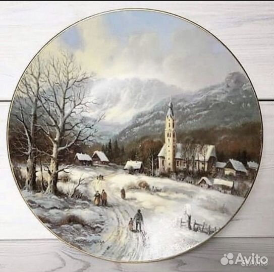 Тарелки винтажные коллекционные в ассортименте