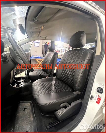 Чехлы Автопилот Nissan Almera g11 g15 из экокожи