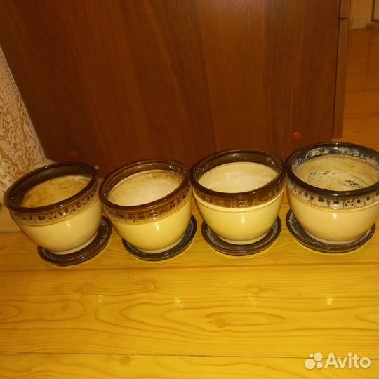 Керамические горшки б/у недолго