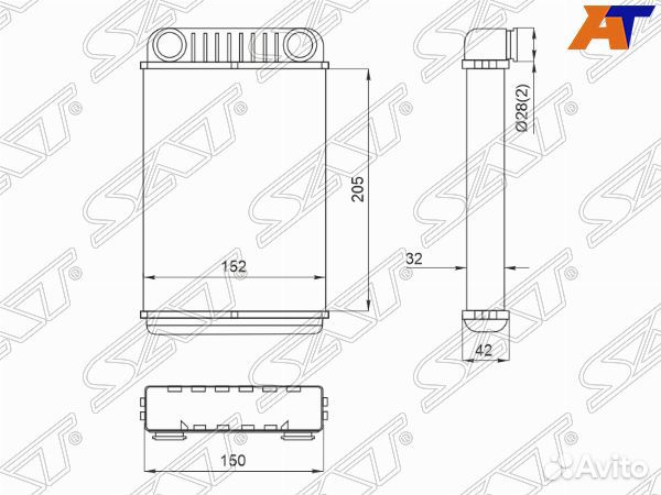 Радиатор отопителя салона chevrolet aveo 11, chevr
