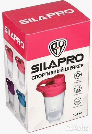 Шейкер спортивный с венчиком 500мл, 11,5х18,5см