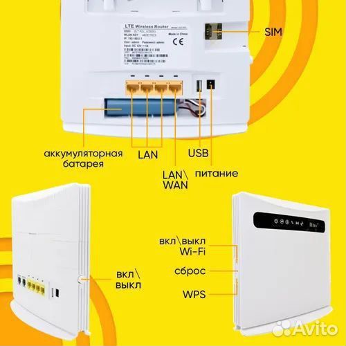 4G Wi-Fi роутер ZLT P21 + симка в подарок