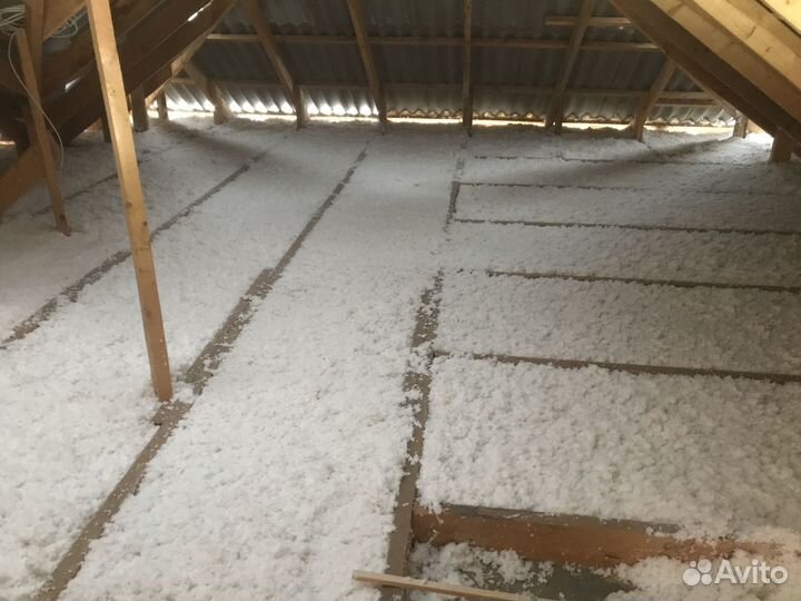 Эковата - Утепление Целлюлозным Утеплителем