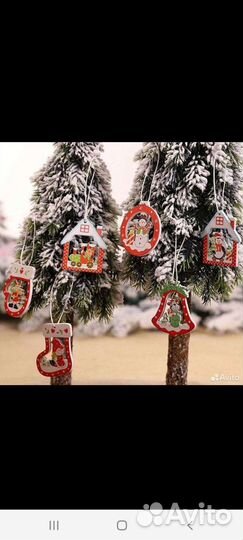 Деревянные новогодние игрушки