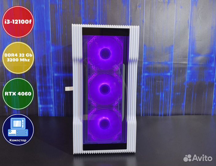 Собранный компьютер i3-RTX4060-32DDR4-CZJ01876-H610