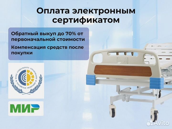 Медицинская кровать функциональная