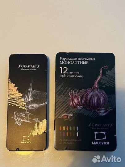 Карандаши пастельные Малевичъ GrafArt, 12 цветов