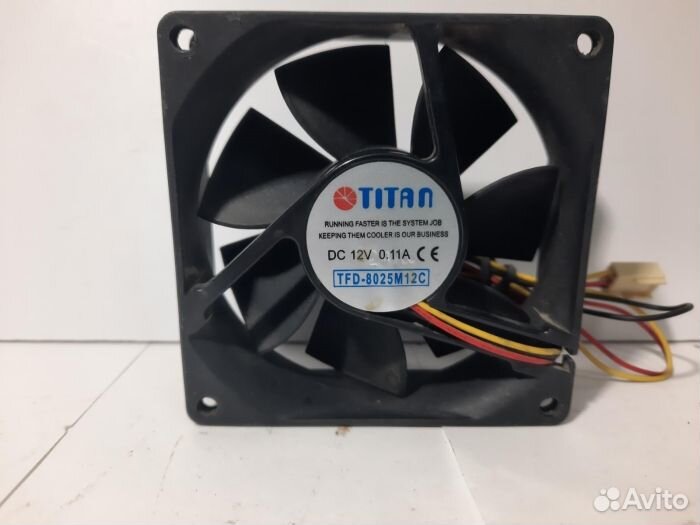 Вентилятор 80x80x25 DC 12V 0.11A Titan TFD-8025M1