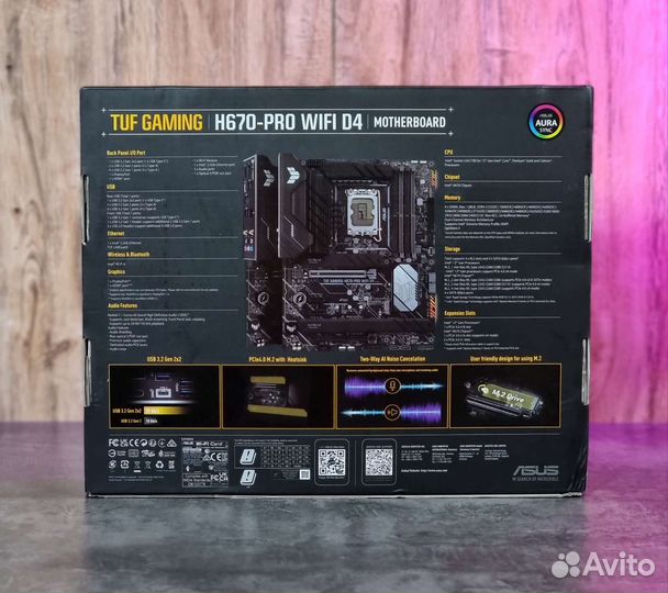 Материнская плата asus TUF gaming H670-PRO wifi D4