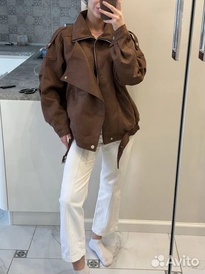 Куртка из искусственной замши