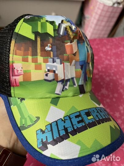 Очки и бейсболка (кепка) minecraft на 49-52см