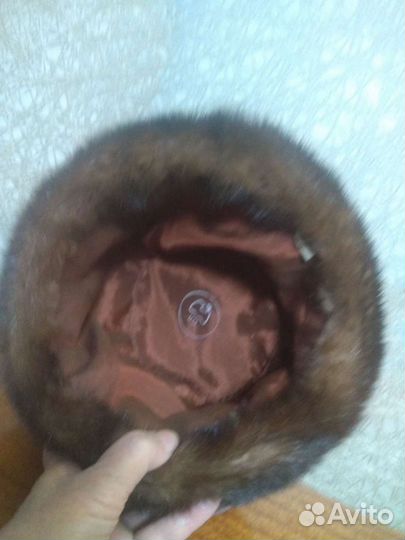 Женский норковый берет