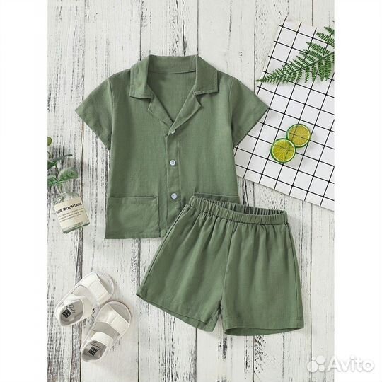 Льняной костюм для мальчика