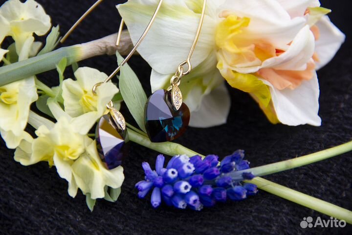 Серьги сердца