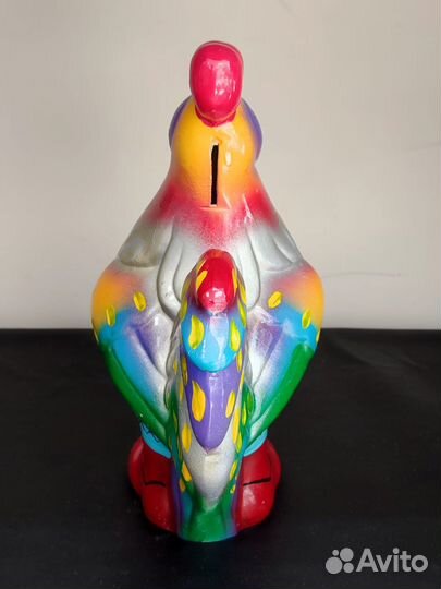 Копилка Петух в сапогах 26,5 см гипс