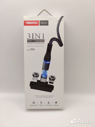 Кабель зарядки с магнитным входом и подсветкой