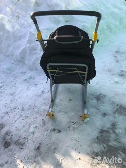 Детские санки коляска бу