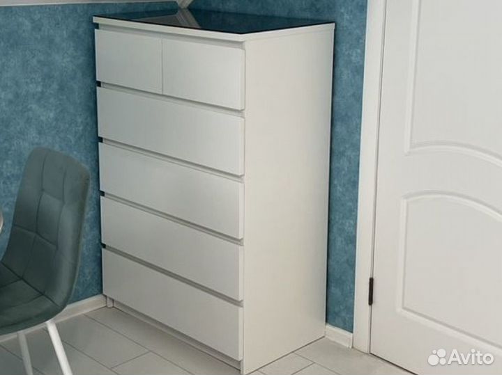 Тумба IKEA + стекло