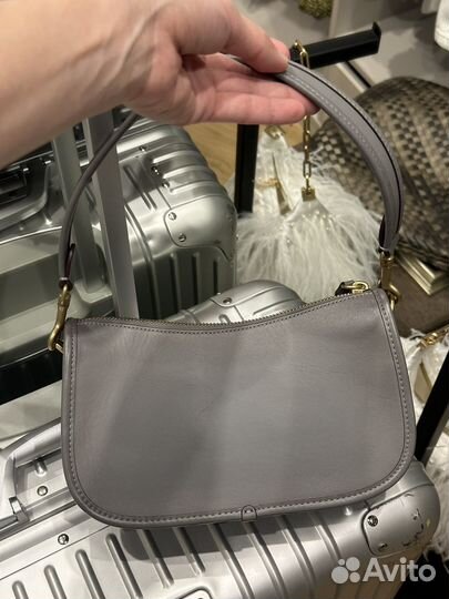 Сумка из натуральной кожи Coach оригинал