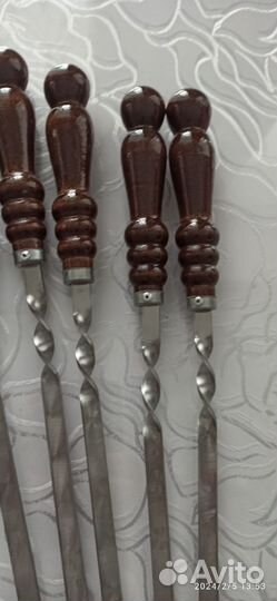 Шампура из нержавеющей стали, длина 62 см