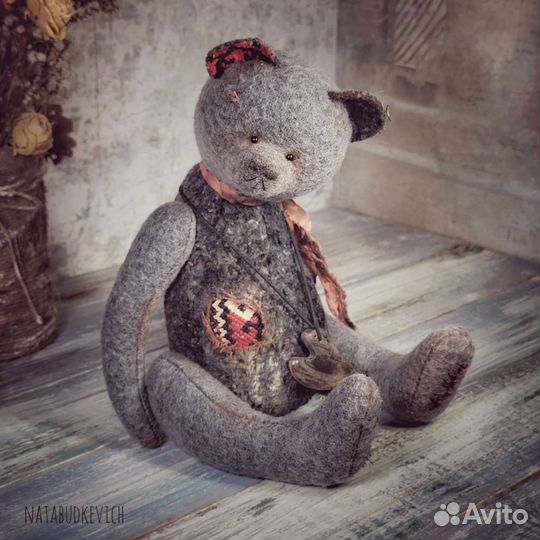 Мишка тедди авторская ручная работа 24 см