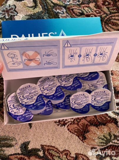 Линзы контактные однодневные dailies aqua comfort