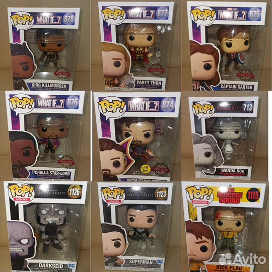 Фигурки Funko POP Bobble Marvel What If King Kill
