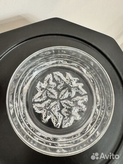 Винтажная сахарница с крышкой хрусталь, Италия