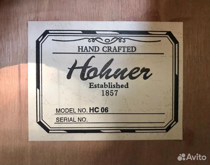 Hohner HC 06, классическая гитара