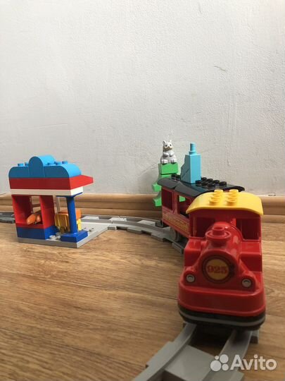Lego duplo town поезд на паровой тяге