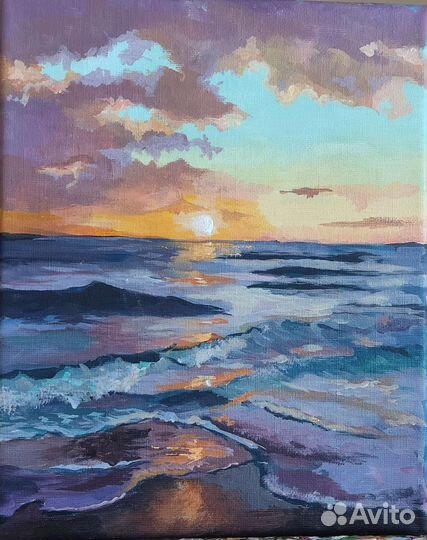 Картина акрилом на холсте