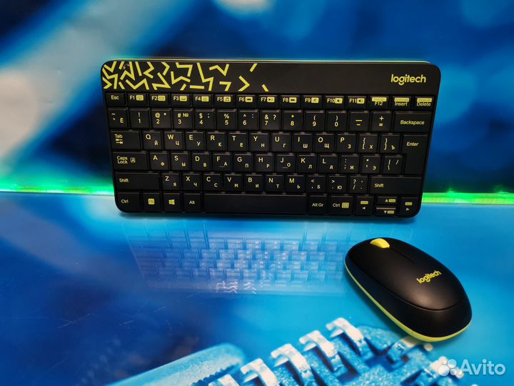 Беспроводные клавиатура и мышь Logitech