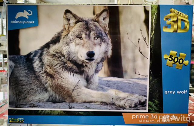 3D пазл «Волк», 500 элементов