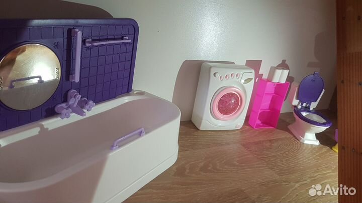 Кукольный домик для барби с мебелью