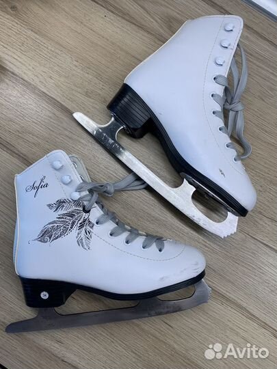 Коньки фигурные для девочки 34р, ролики детские