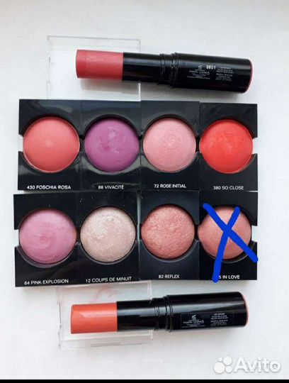 Румяна Шанель, Диор, герлен, шисейдо