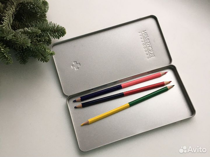 Пенал металлический для карандашей, ручек, кистей