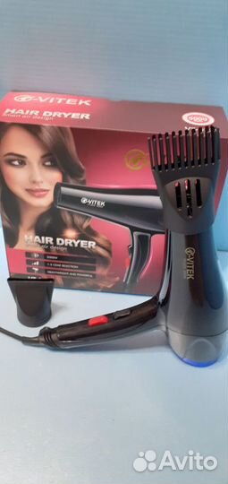 Профессиональный фен для волос с насадками