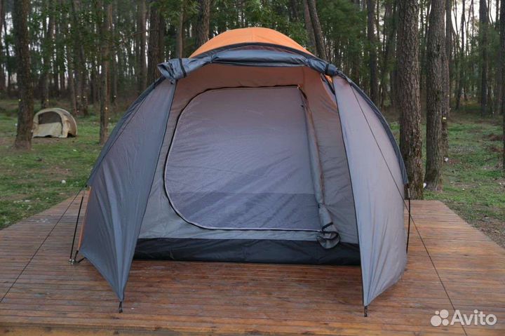Палатка 4 местная двухслойная туристическая