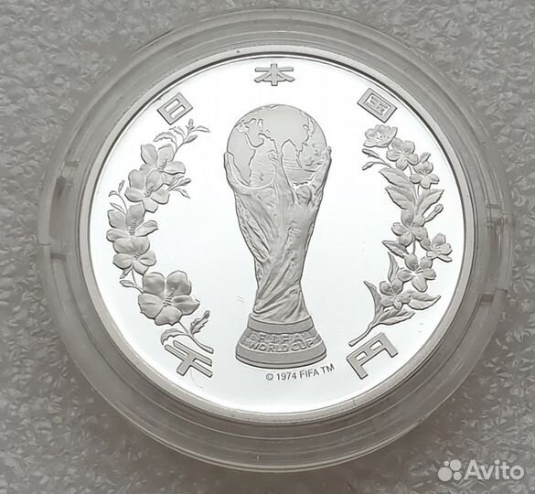 Япония 1000 йен 2002 Кубок Мира по футболу Серебро