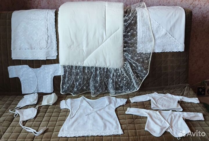 Тёплый комплект на выписку, крещение