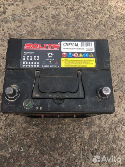 Аккумулятор автомобильный 60Ah