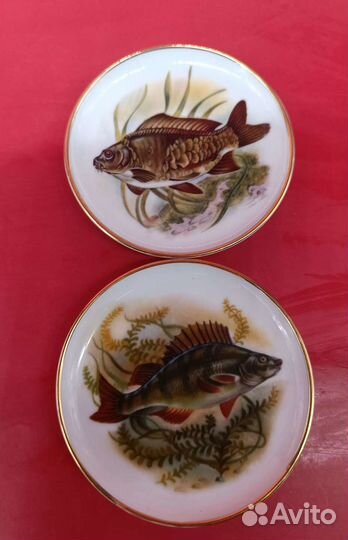 Набор блюдец Рыбы от Kaiser Porzellan. Германия