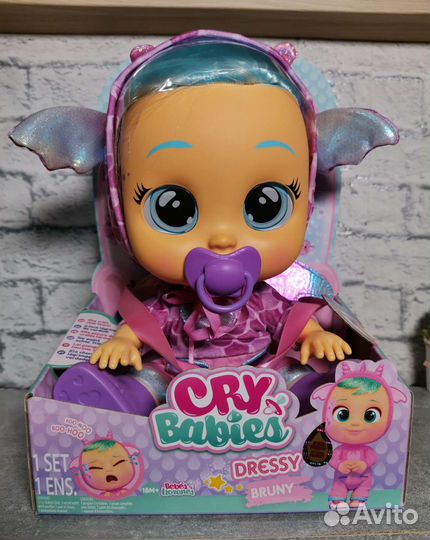 Пупс Cry babies Dressy Бруни новый